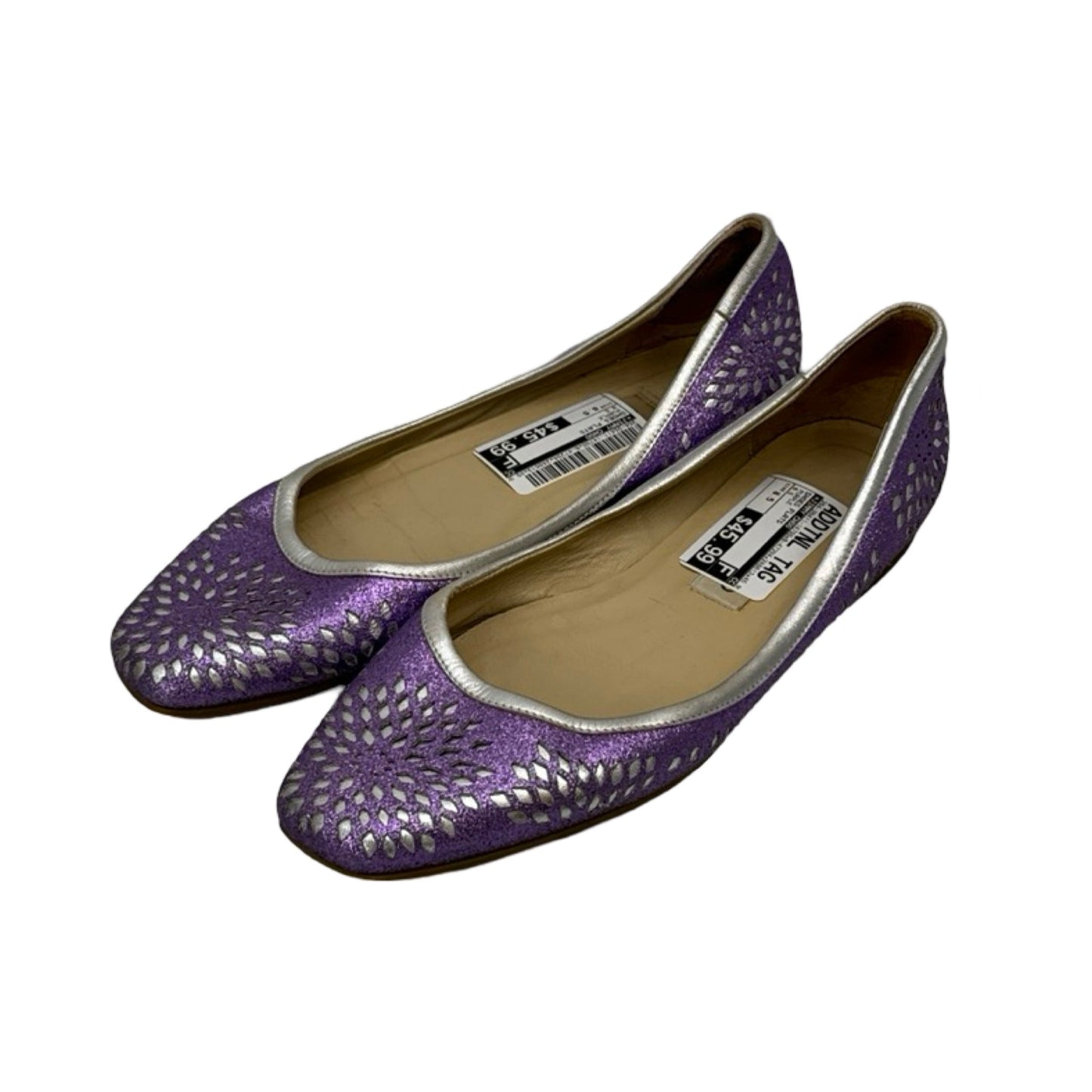 Purple Shoes Flats Jimmy Choo, Size 8.5