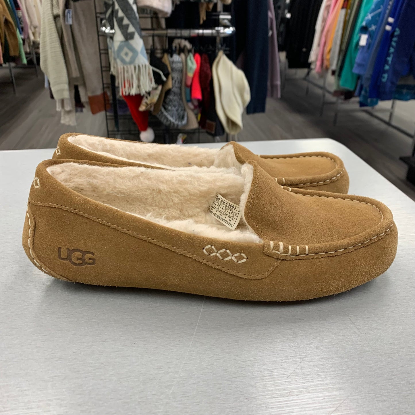 Shoes Flats By Ugg In Brown, Size: 10