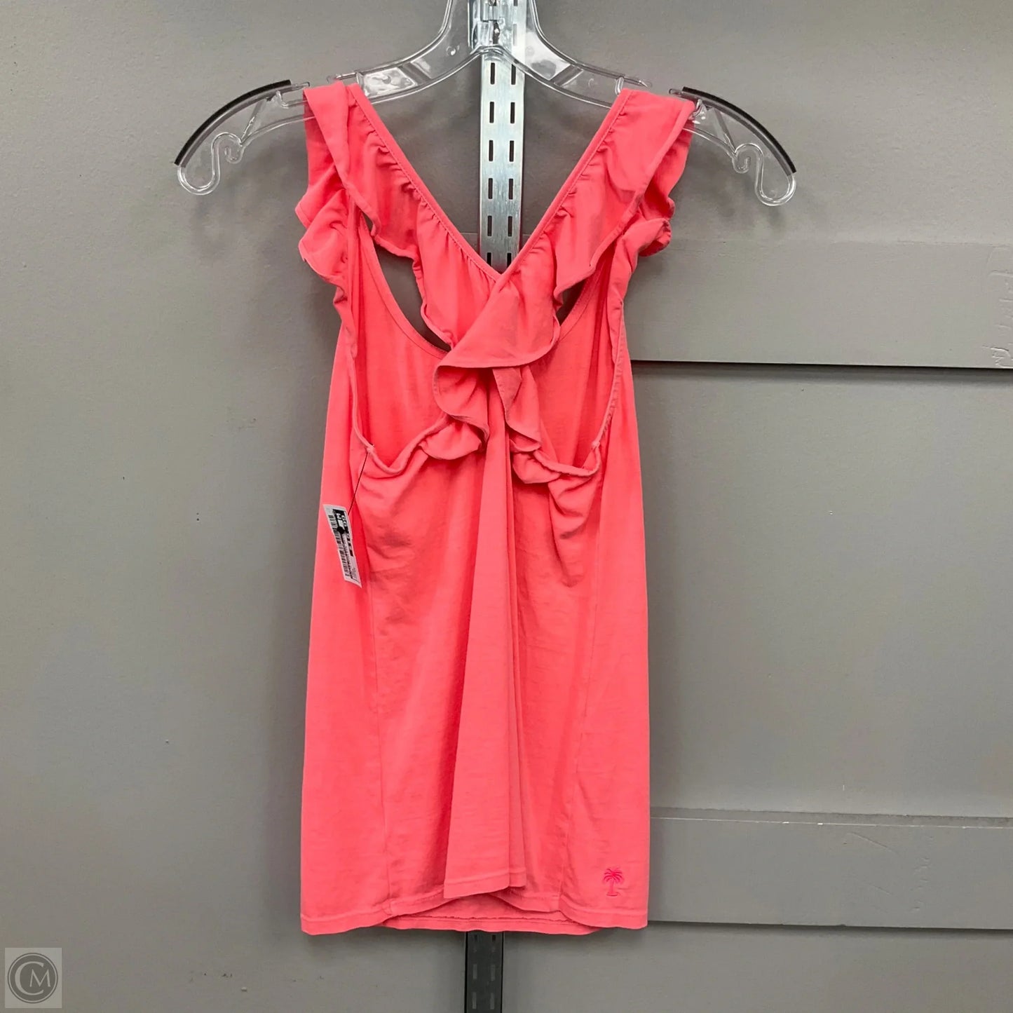Top Sleeveless Designer By Lilly Pulitzer In Coral, Size: Xs