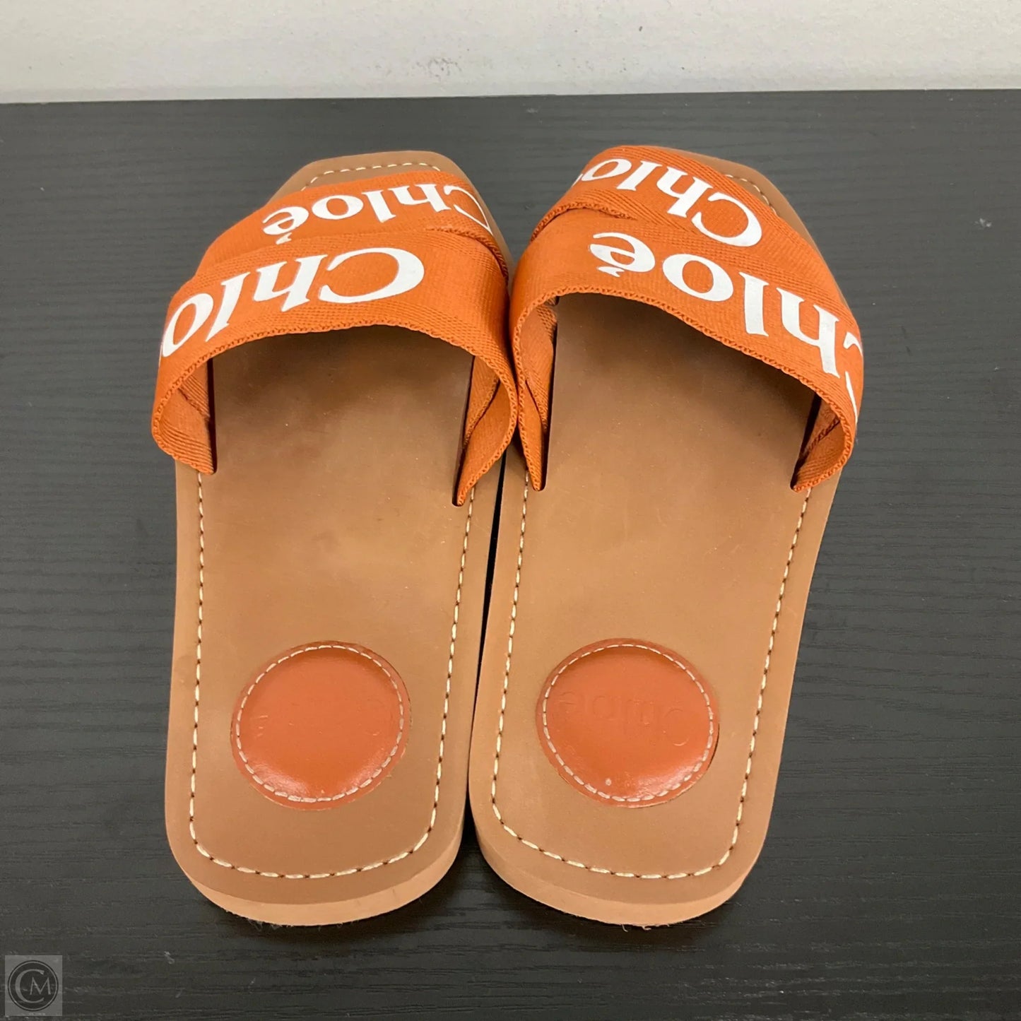 Sandals Luxury Designer By Chloe In Brown, Size: 6