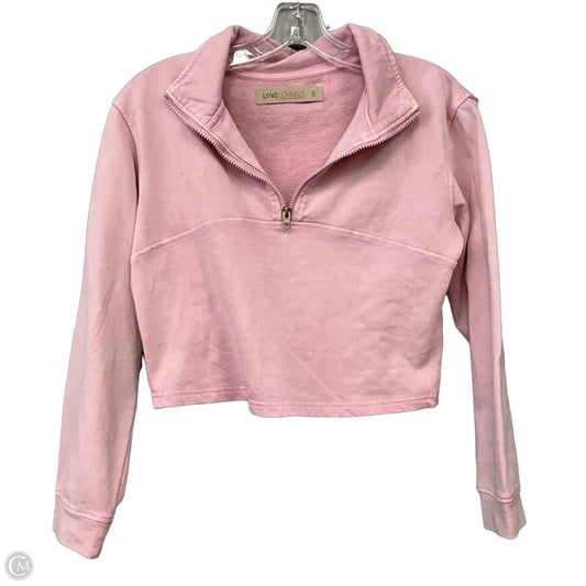 Sweatshirt Collar By Love Connect In Pink, Size: S