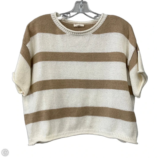 Sweater Short Sleeve By La Miel In Striped Pattern, Size: M