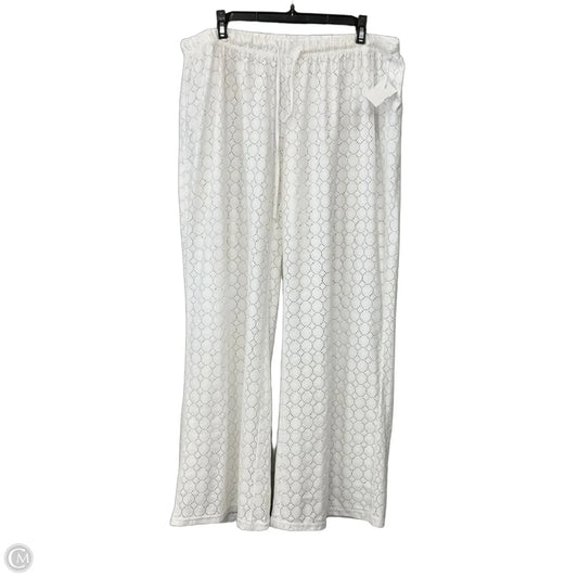 Swimwear Cover-up By Clothes Mentor In White, Size: 1x