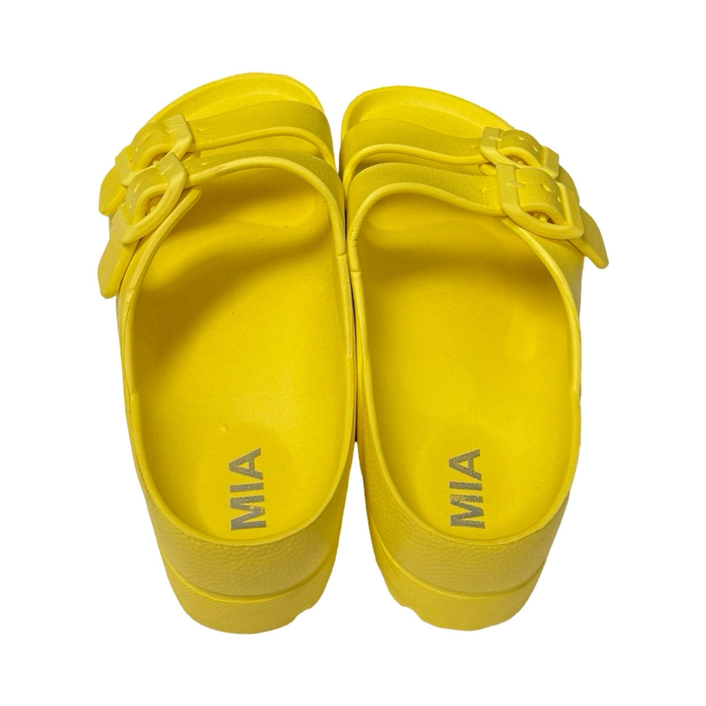 Yellow Sandals Flats Mia, Size 7