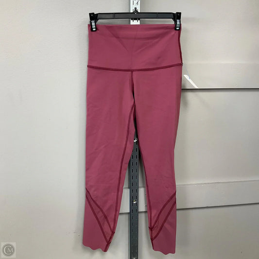 Athletic Leggings By Lululemon In Pink, Size: 4