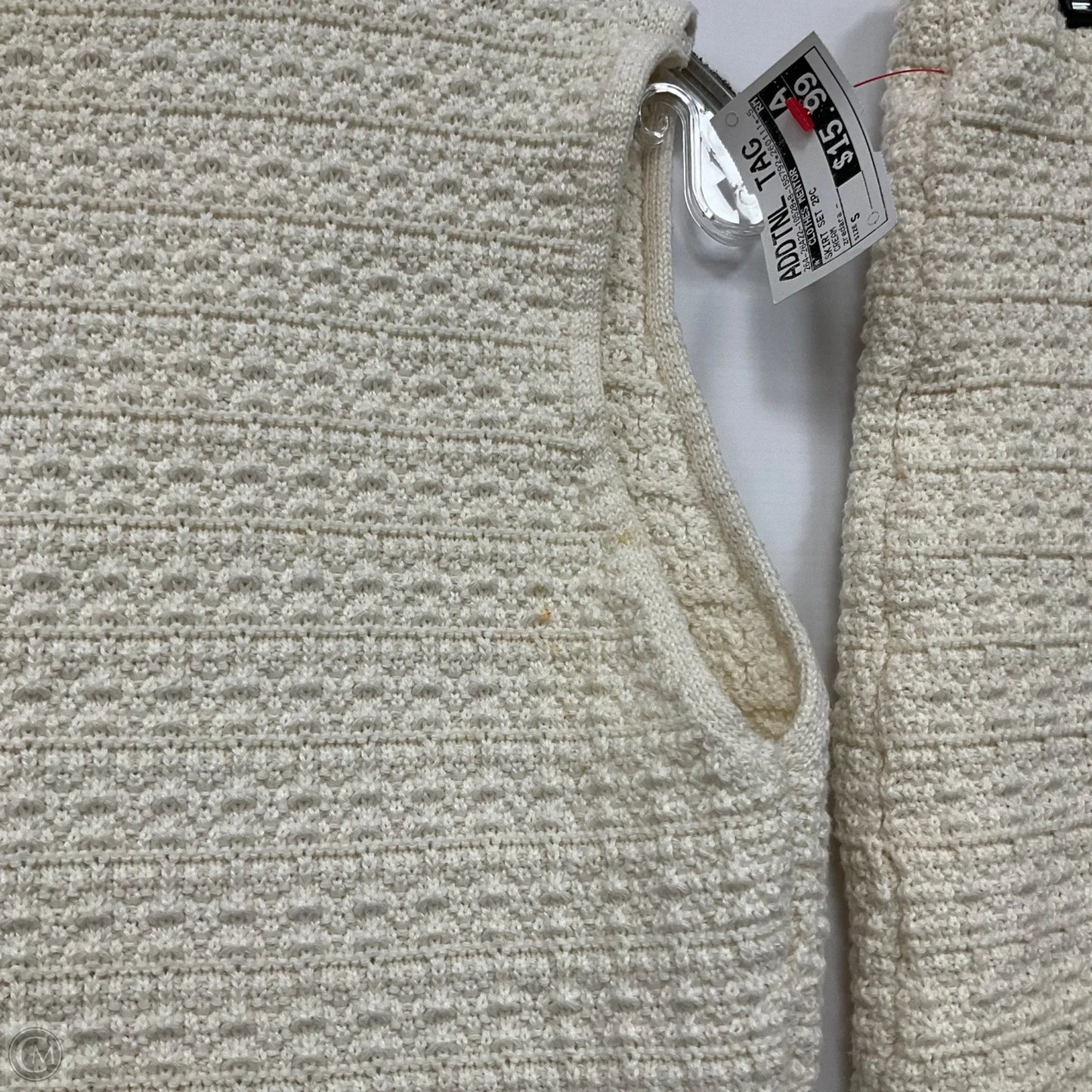 Skirt Set 2pc By Zredara In Cream, Size: S