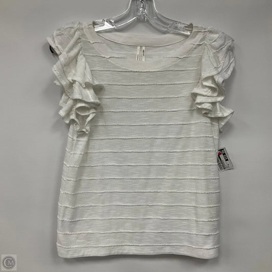 Top Sleeveless By Anthropologie In White, Size: Xs