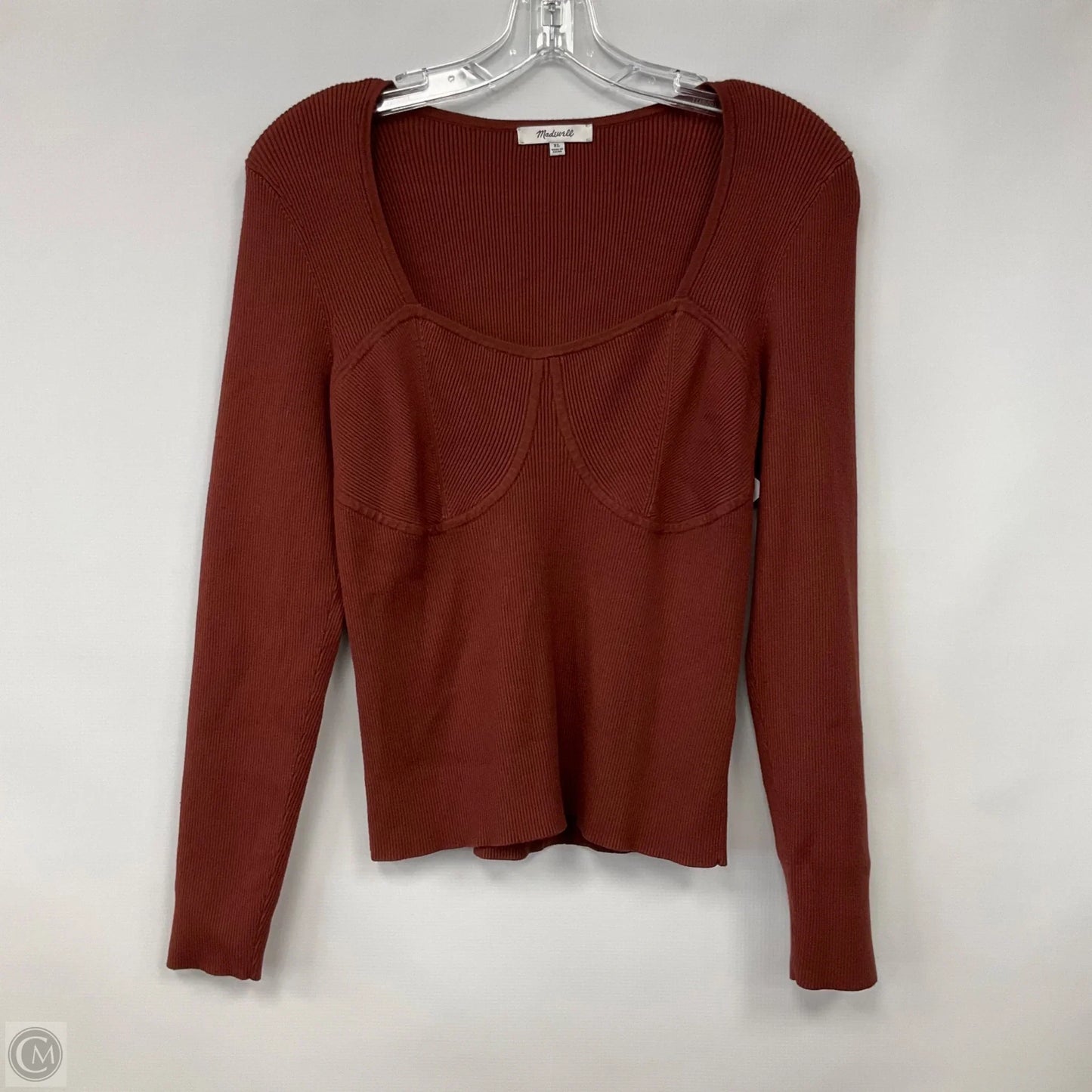 Top Long Sleeve By Madewell In Orange, Size: Xl