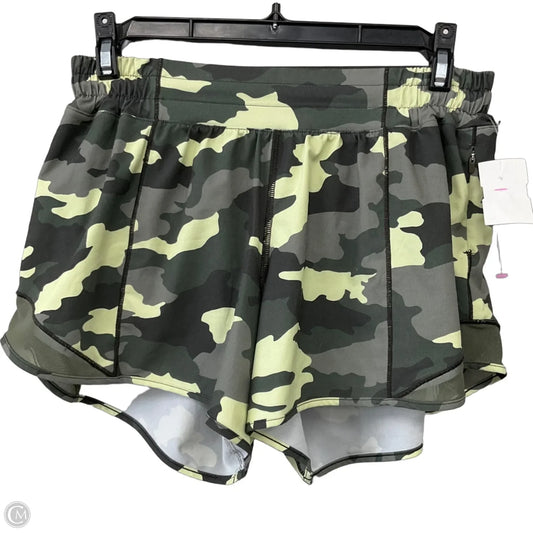 Athletic Shorts By Lululemon In Camouflage Print, Size: 6