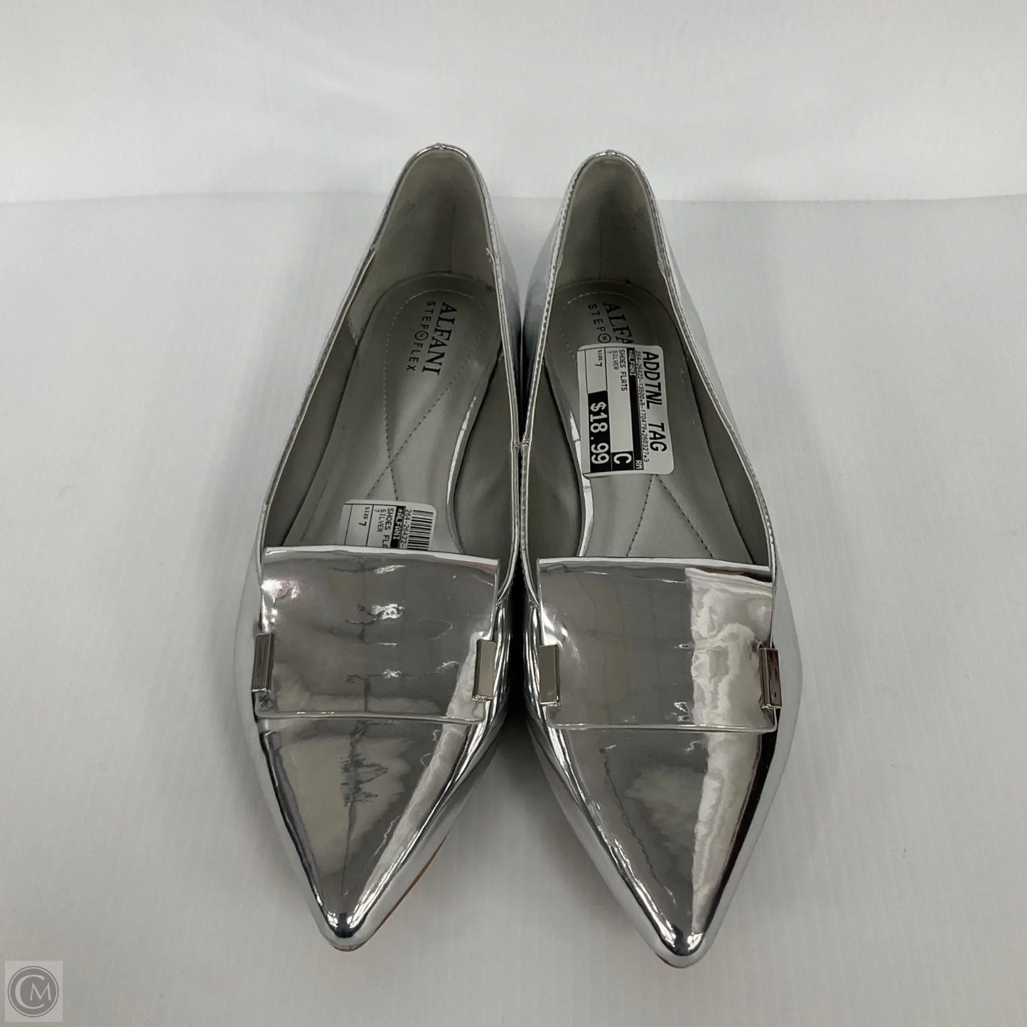 Shoes Flats By Alfani In Silver, Size: 7