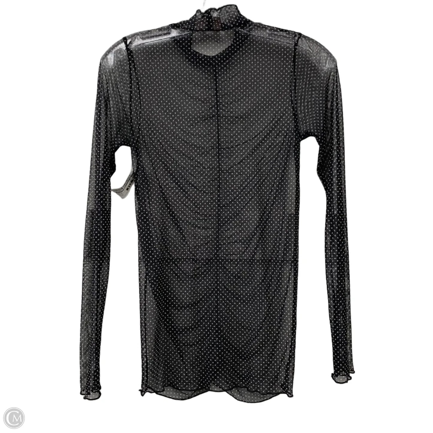 Top Long Sleeve By Willow & Root In Polkadot Pattern, Size: M