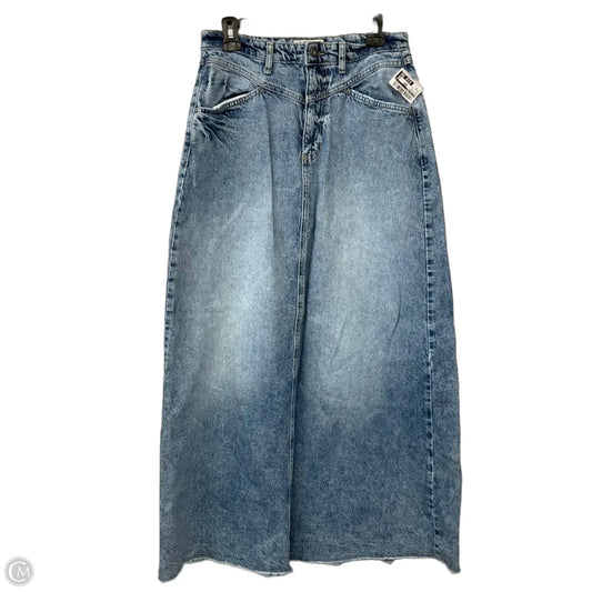 Skirt Maxi By We The Free In Blue Denim, Size: 8