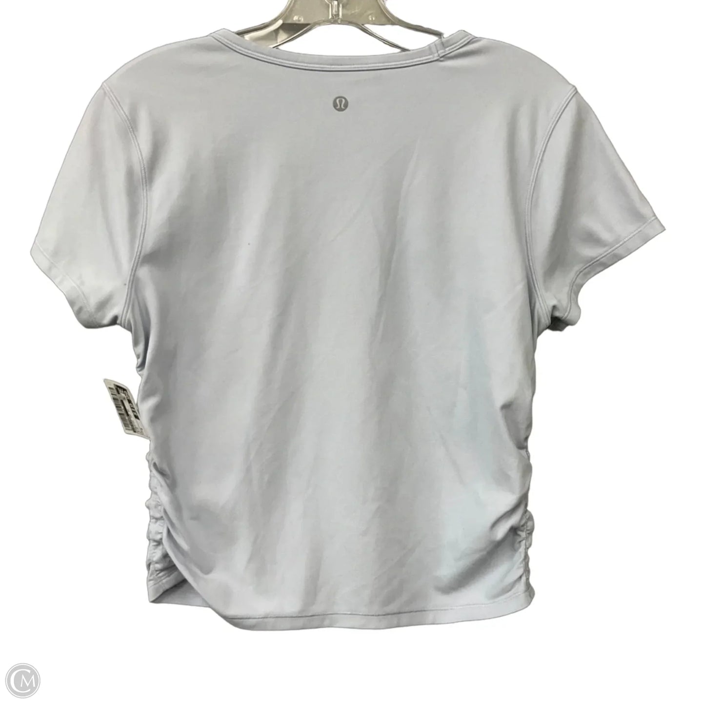 Athletic Top Short Sleeve By Lululemon In Blue, Size: 6