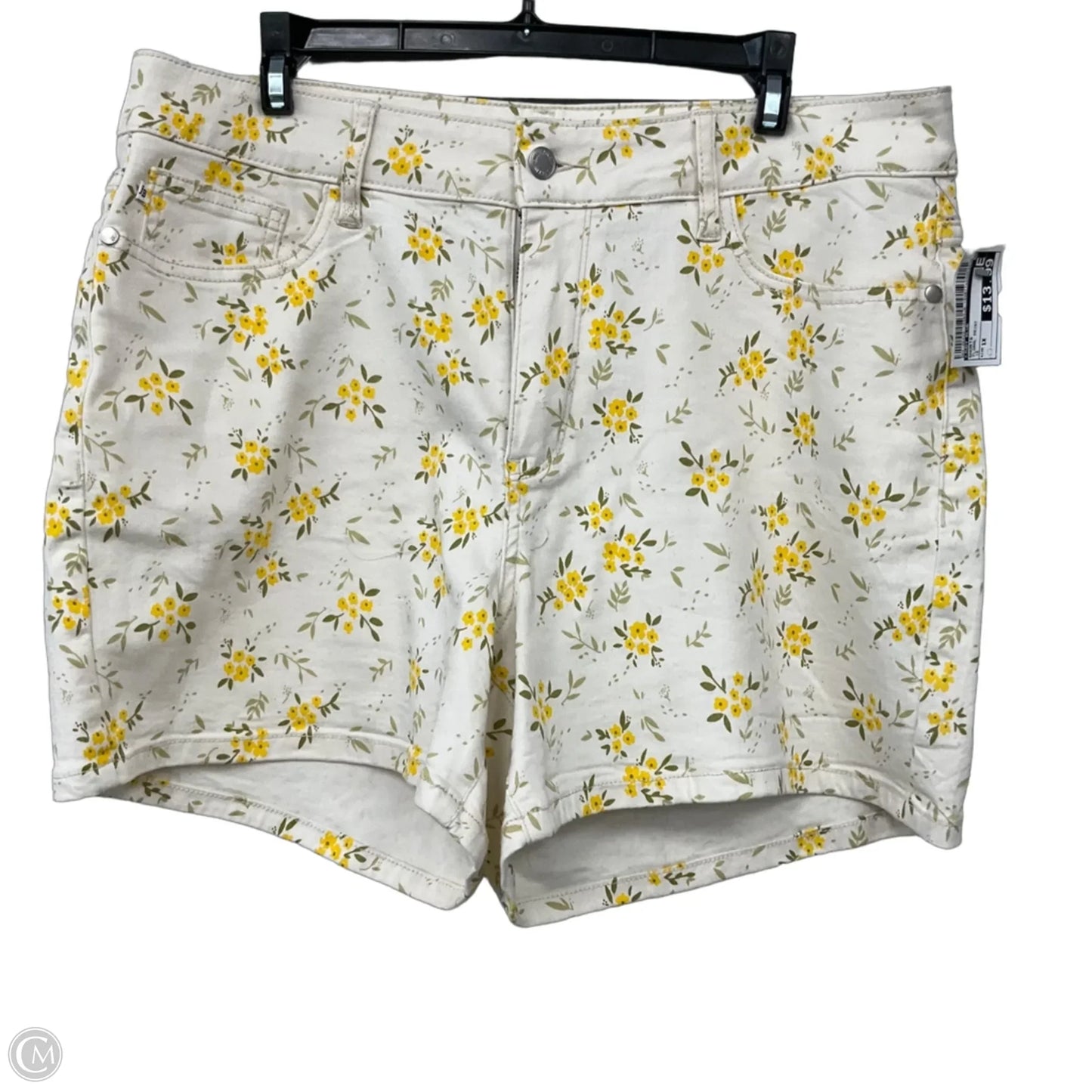 Shorts By Judy Blue In Floral Print, Size: 1x