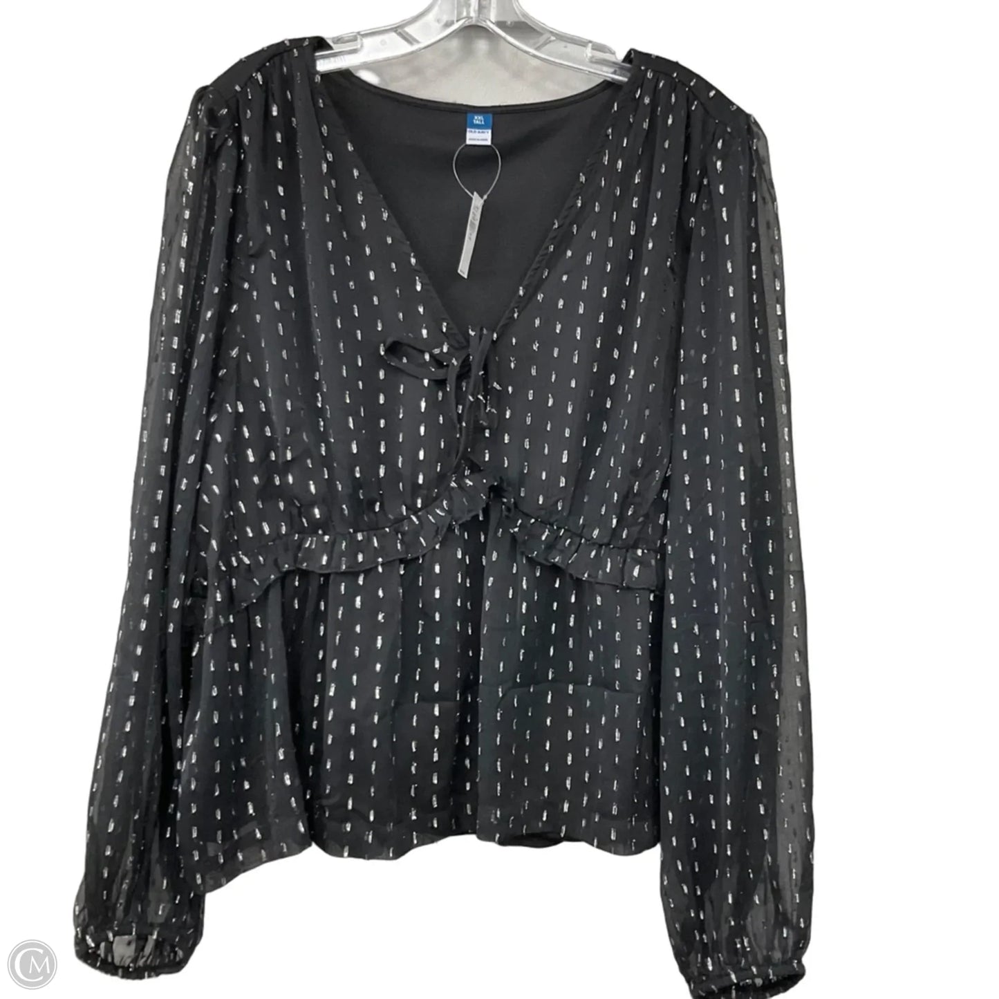 Top Long Sleeve By Old Navy In Black, Size: Xxl