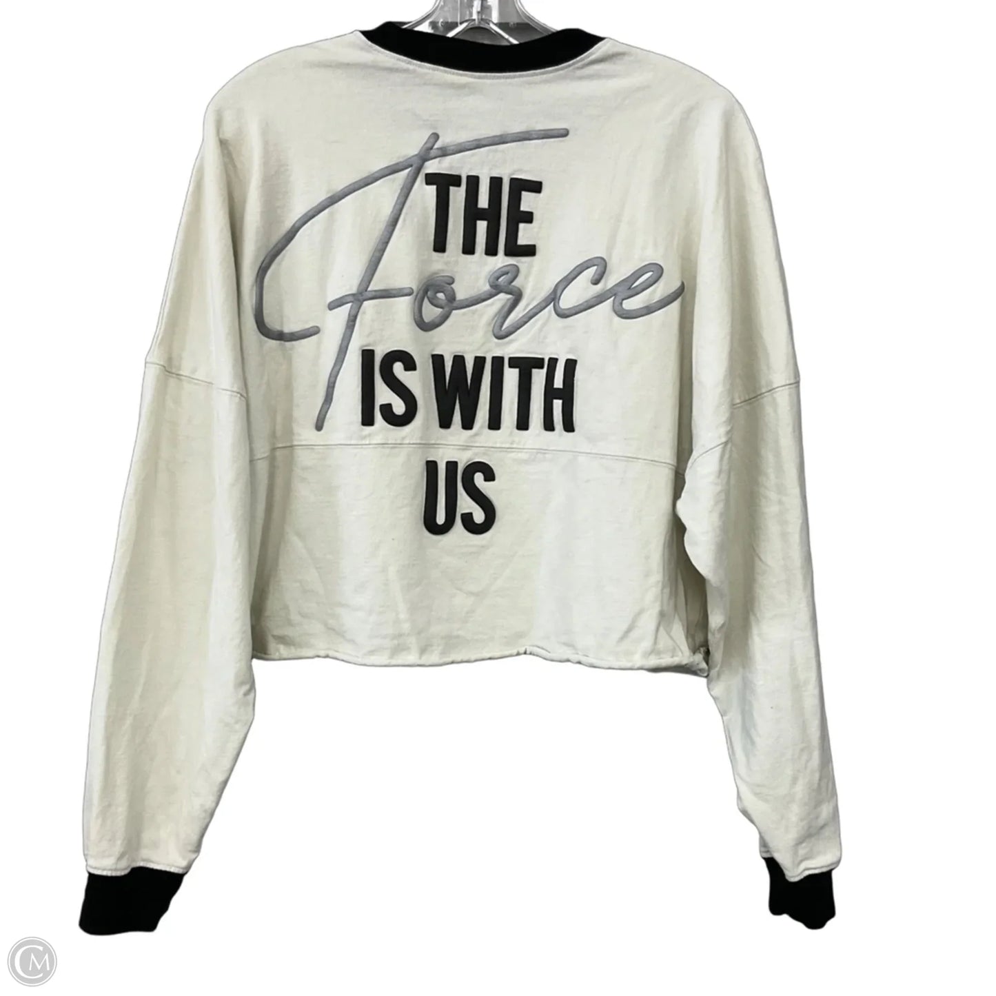 Top Long Sleeve By Clothes Mentor In Cream, Size: L