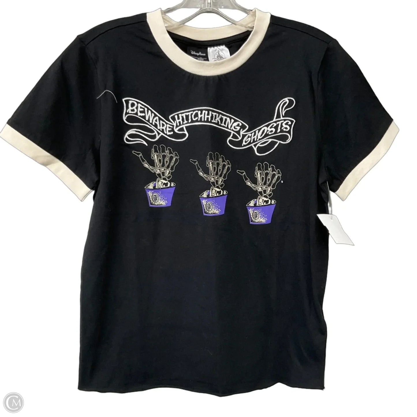 Top Short Sleeve By Cmc In Black, Size: M