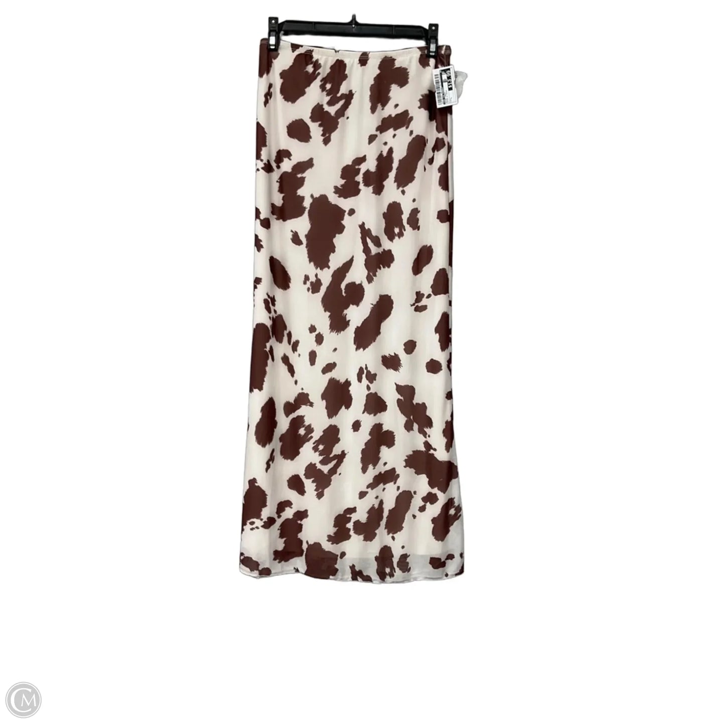 Skirt Maxi By See You Monday In Brown & Cream, Size: L