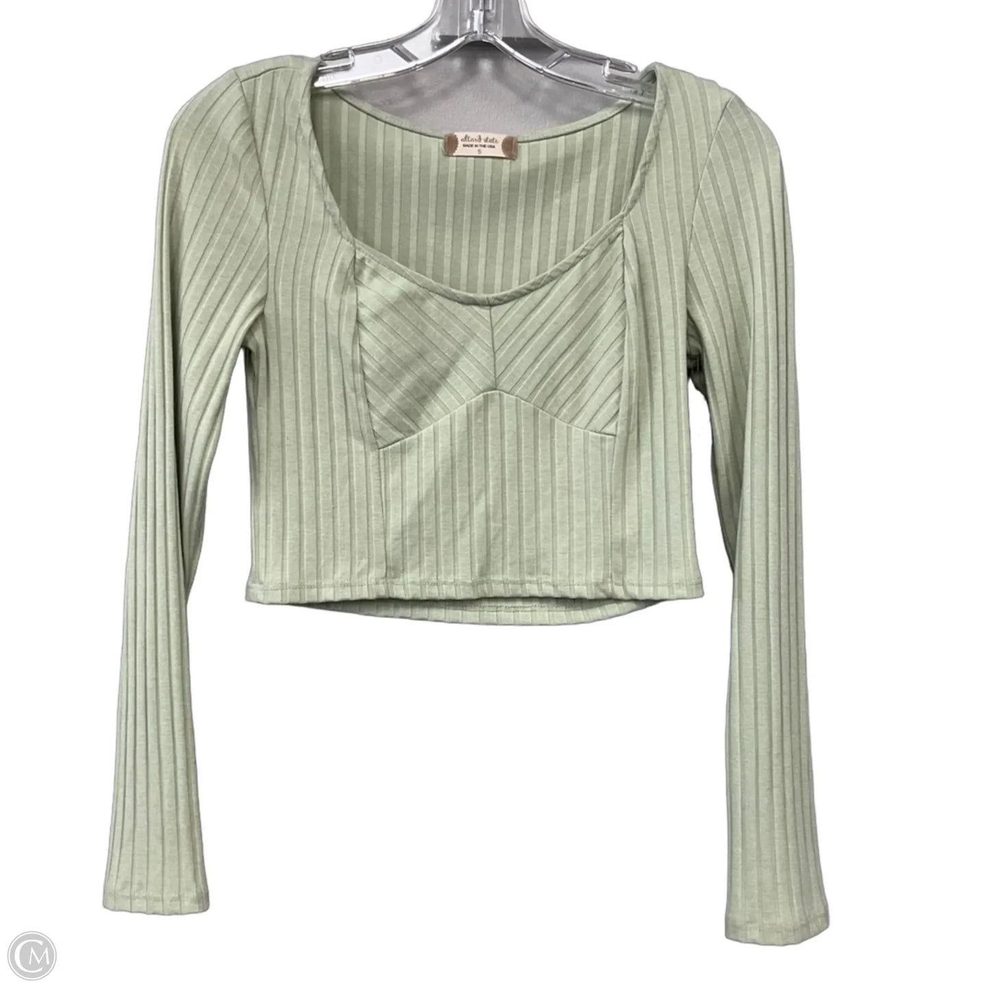 Top Long Sleeve By Altard State In Green, Size: S