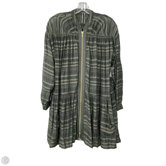 Dress Casual Short By Anthropologie In Green, Size: Xxs