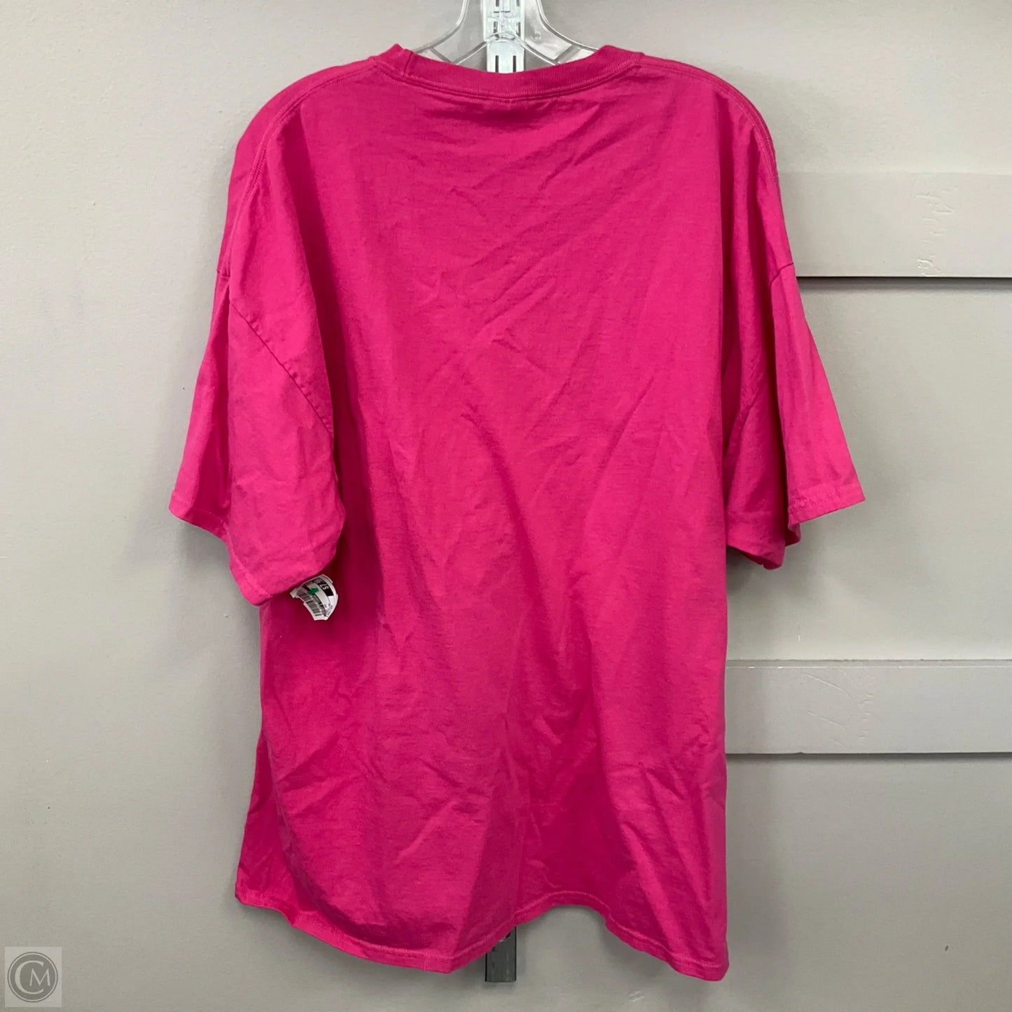 Top Short Sleeve By Port & Company In Pink, Size: 3x