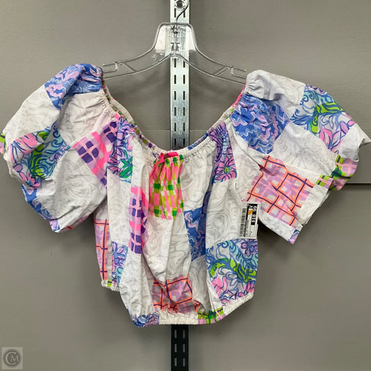 Top Short Sleeve Designer By Lilly Pulitzer In Multi-colored, Size: S