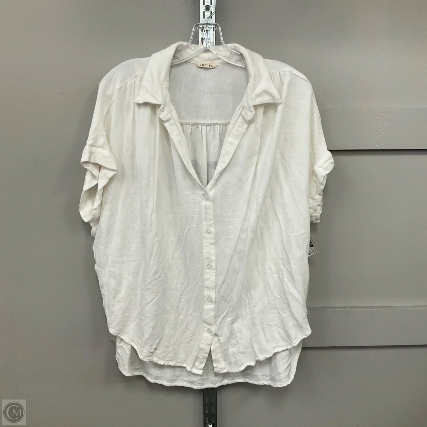 Top Short Sleeve By Jodifl In White, Size: M