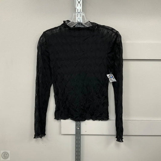Top Long Sleeve By Adrianna Papell In Black, Size: Xs