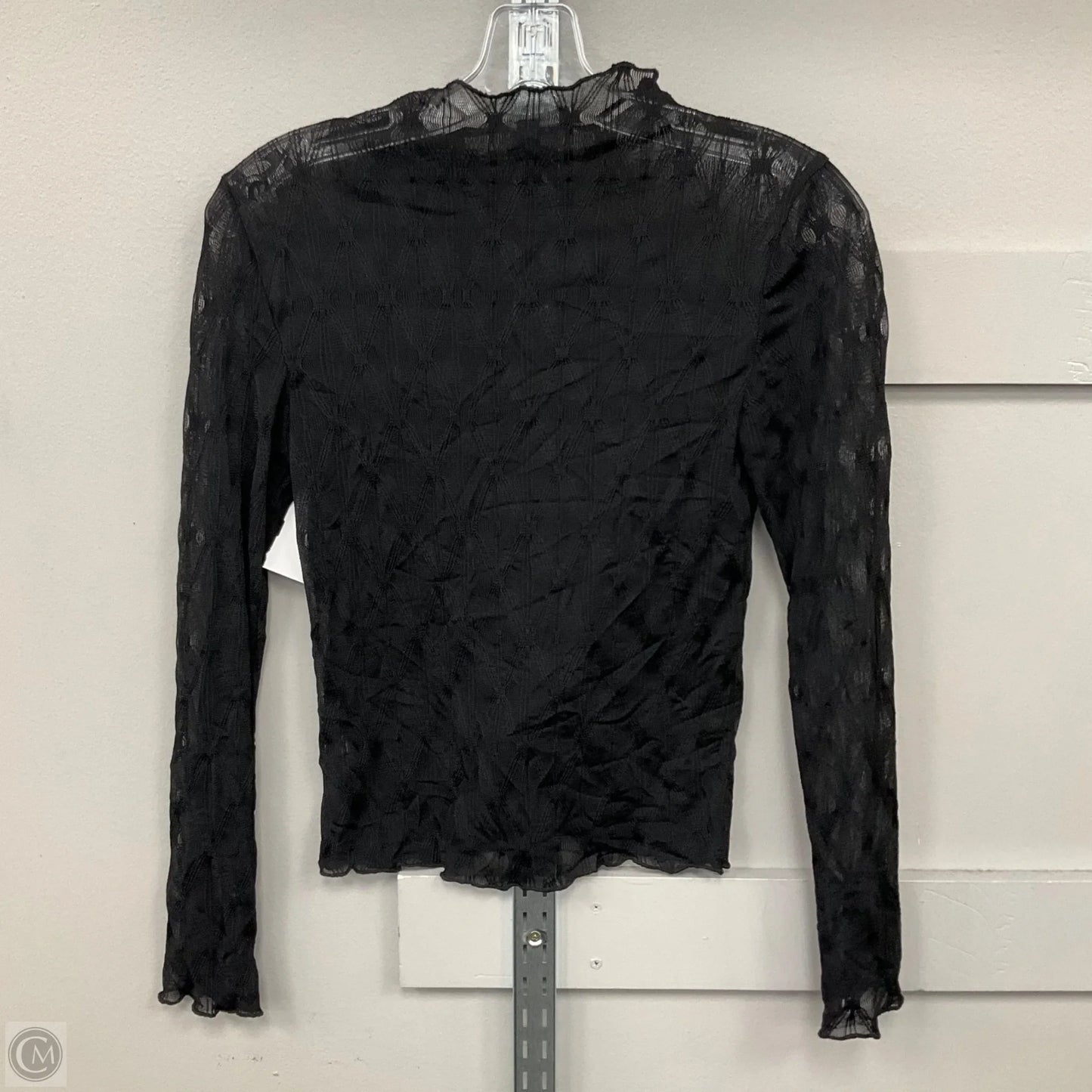 Top Long Sleeve By Adrianna Papell In Black, Size: Xs