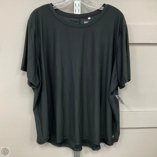 Athletic Top Short Sleeve By Dsg Outerwear In Black, Size: 3x