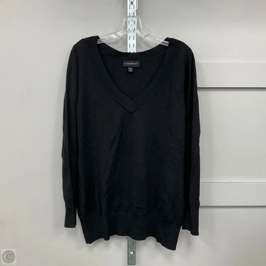 Top Long Sleeve By Lane Bryant In Black, Size: 18