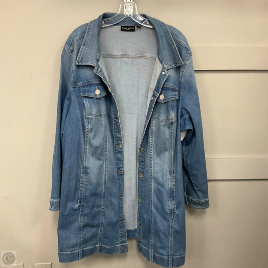 Jacket Denim By Susan Graver In Blue Denim, Size: 3x
