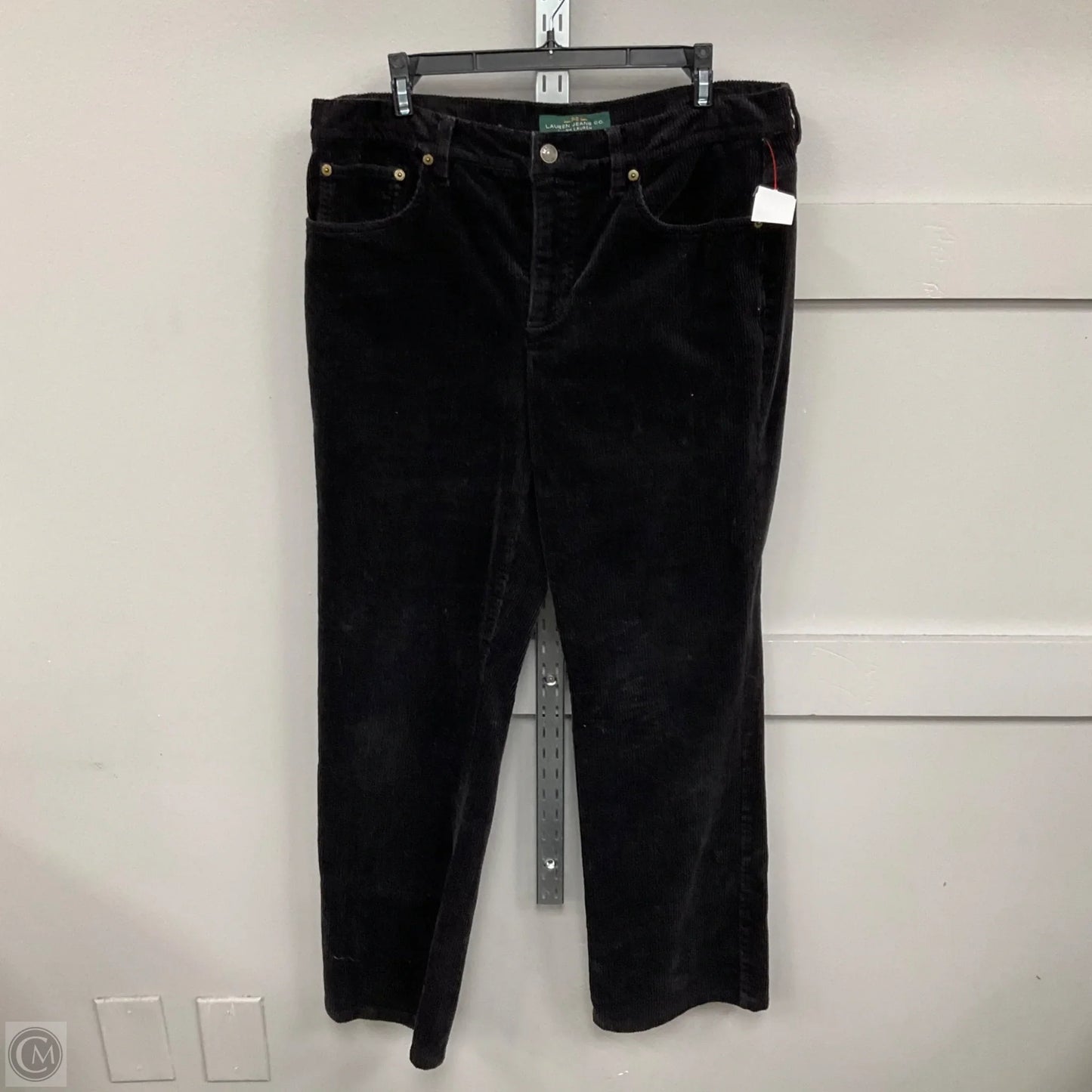 Pants Corduroy By Lauren By Ralph Lauren In Grey, Size: 12