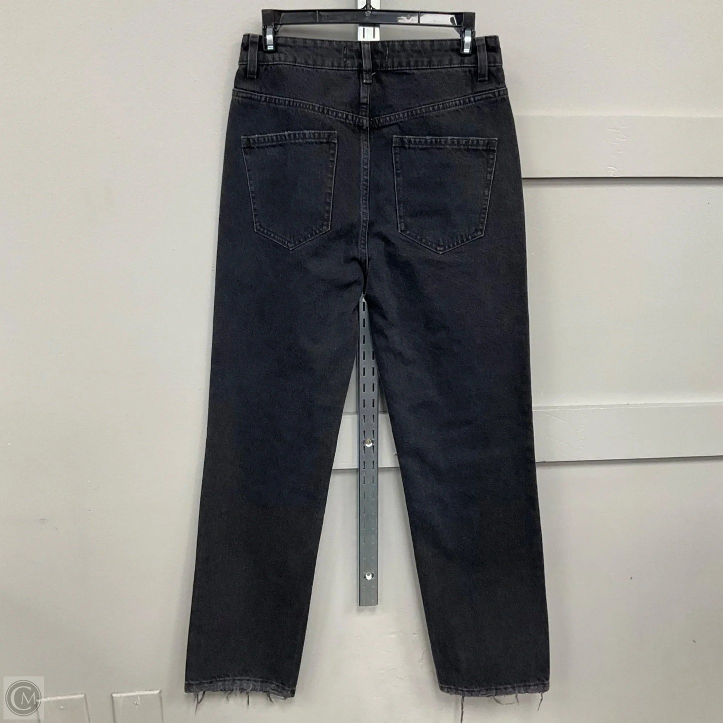 Jeans Straight By Free People In Black Denim, Size: 2