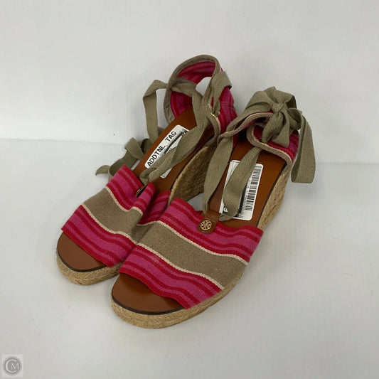 Sandals Designer By Tory Burch In Pink, Size: 8