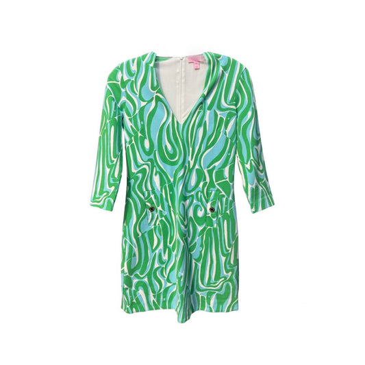 Green Dress Casual Short Lilly Pulitzer, Size Xxs