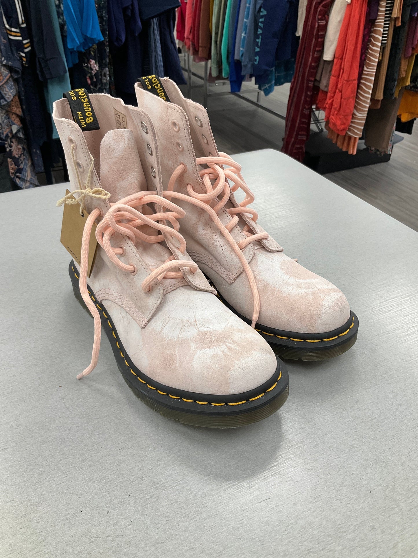 Boots Combat By Dr Martens In Pink, Size: 8