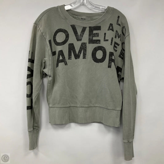 Sweatshirt Crewneck By Anthropologie In Green, Size: S