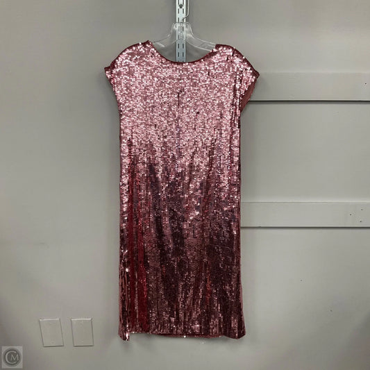 Dress Casual Short By Anthropologie In Pink, Size: M