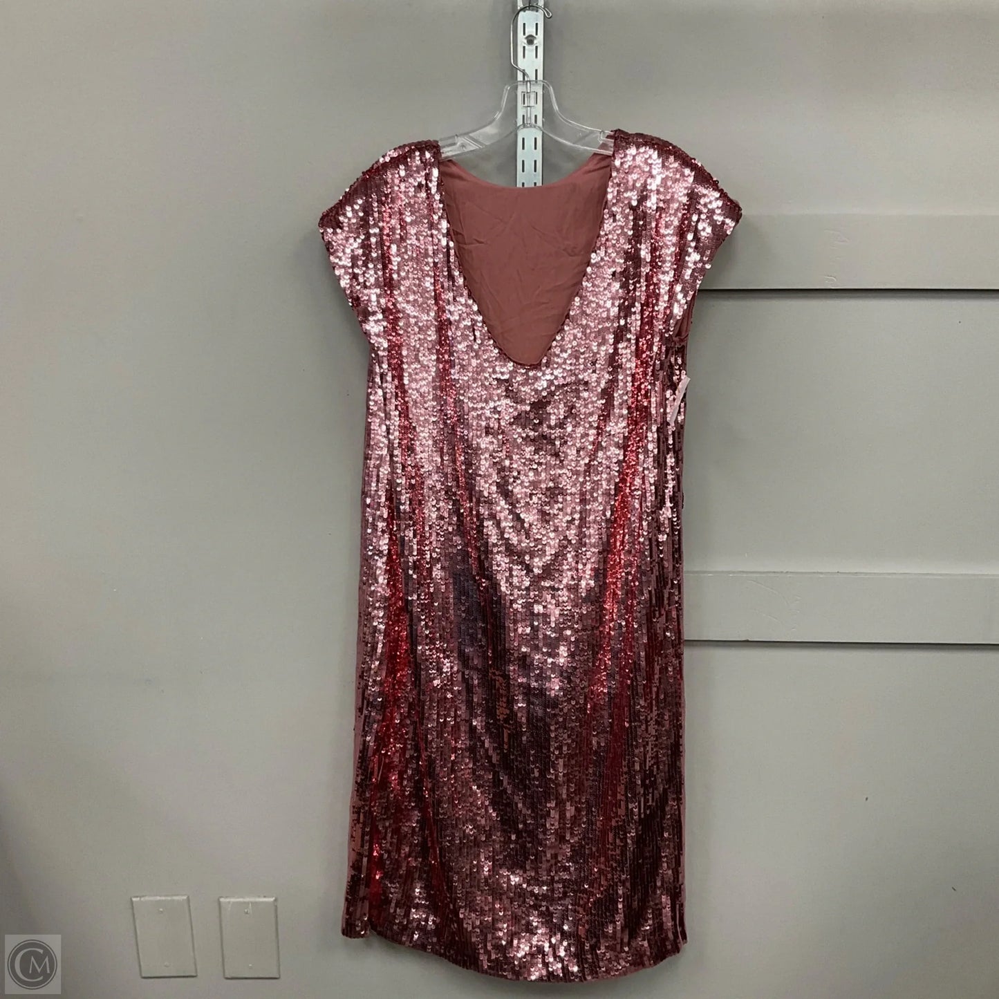 Dress Casual Short By Anthropologie In Pink, Size: M