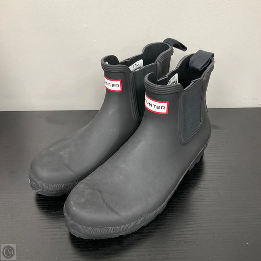 Boots Ankle Flats By Hunter In Black, Size: 11