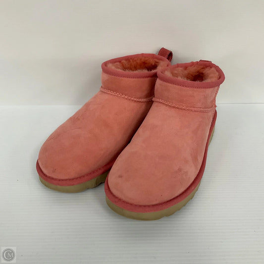 Boots Designer By Ugg In Pink, Size: 10