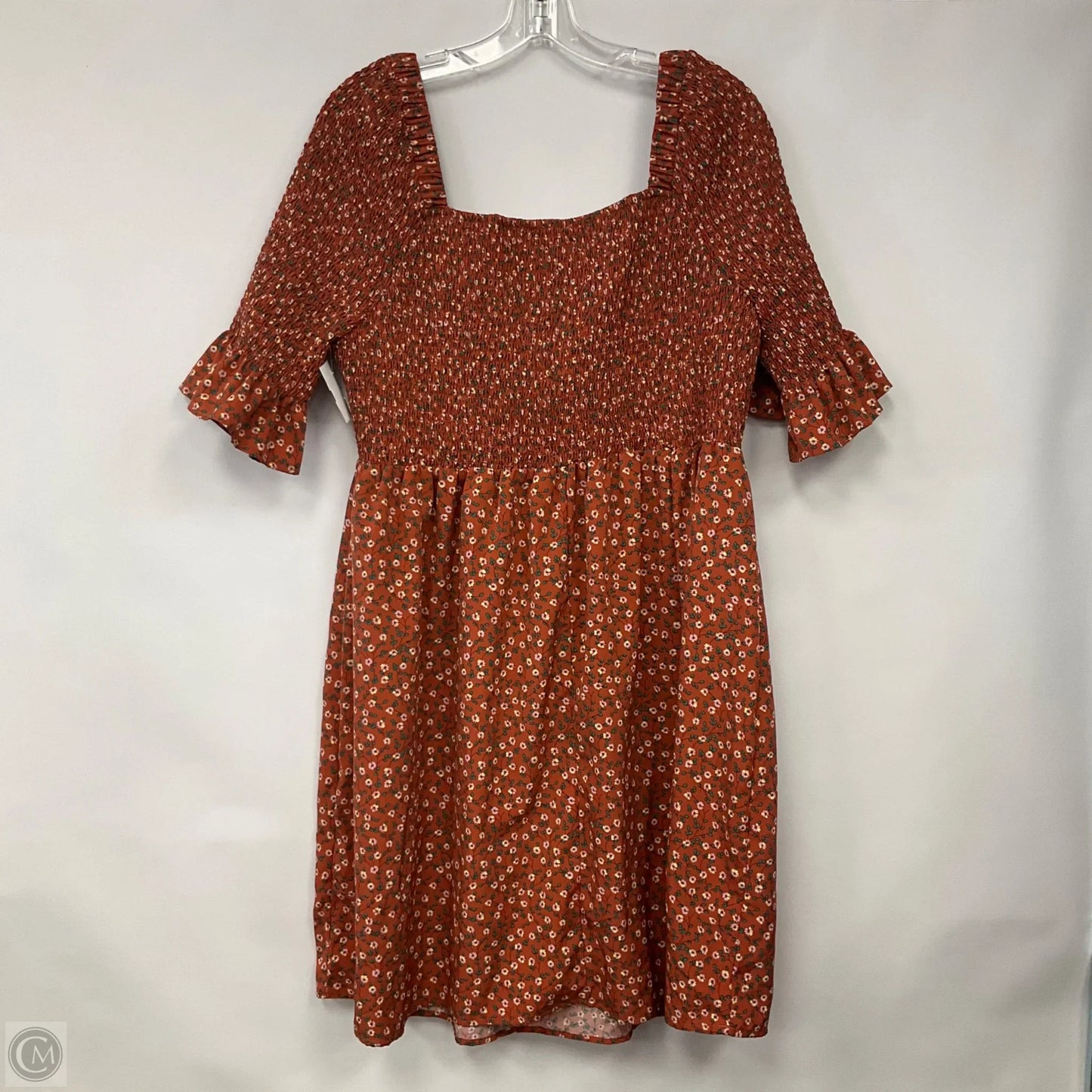 Dress Casual Short By Clothes Mentor In Orange, Size: 2x