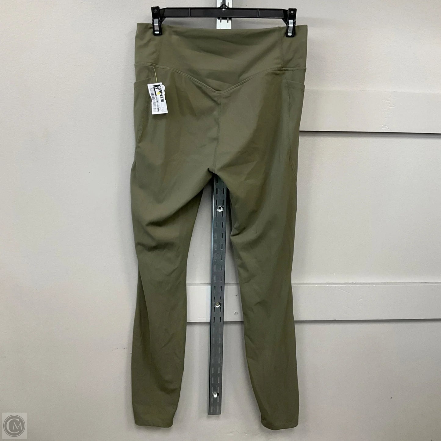 Athletic Leggings In Green, Size: M