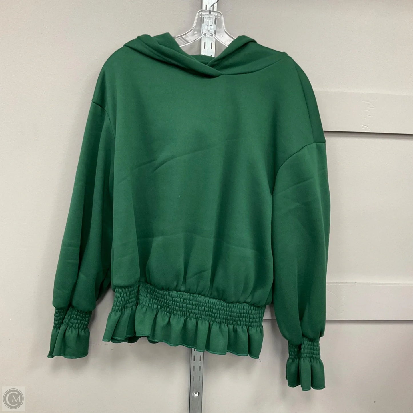 Sweatshirt Hoodie By Shein In Green, Size: 1x