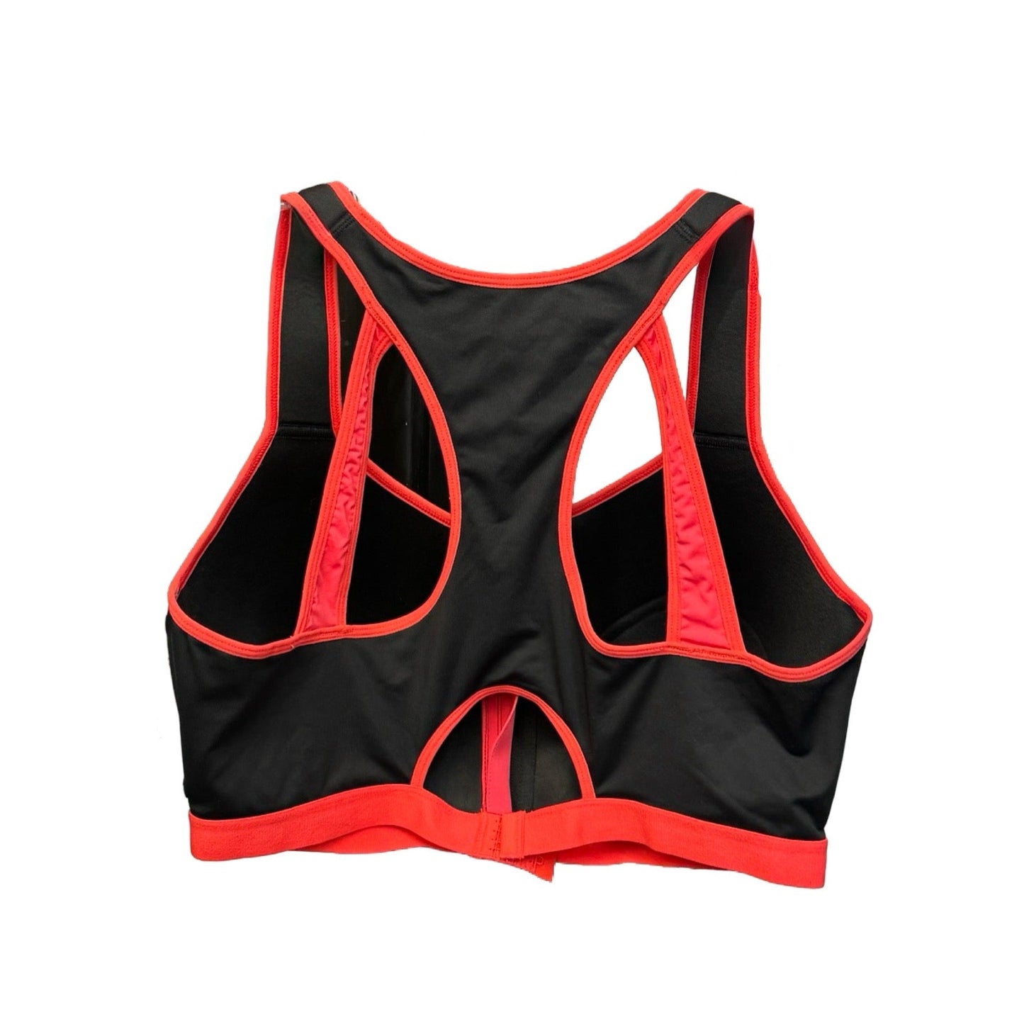 Athletic Bra By Clothes Mentor In Black & Orange, Size: 2x