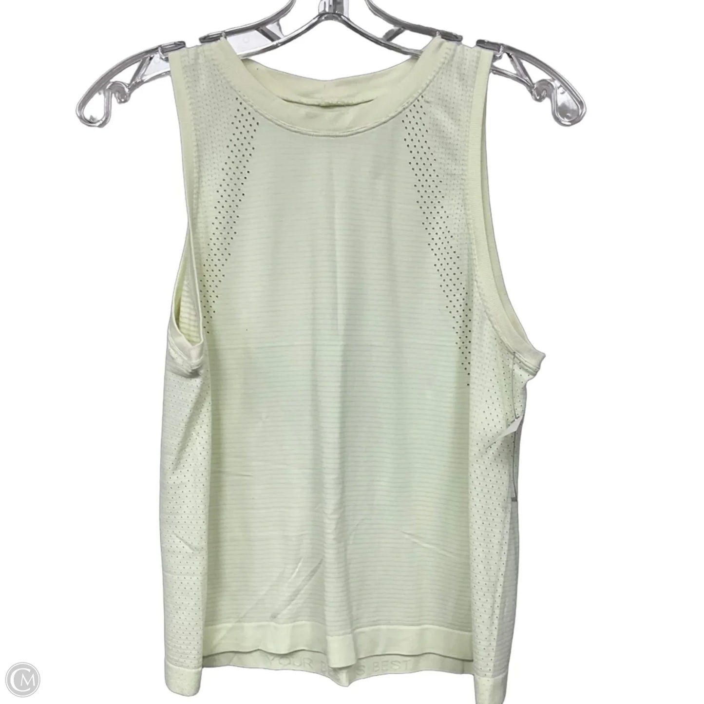 Athletic Tank Top By Lululemon In Yellow, Size: 6
