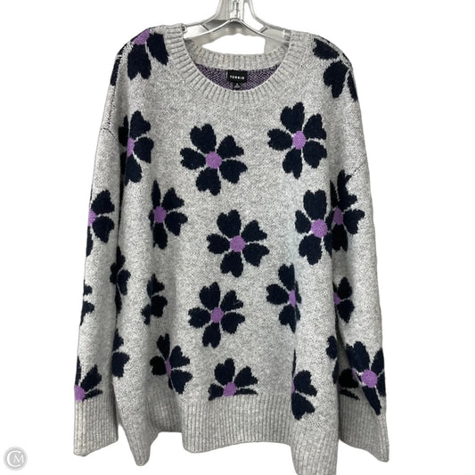 Sweater By Torrid In Floral Print, Size: 3x