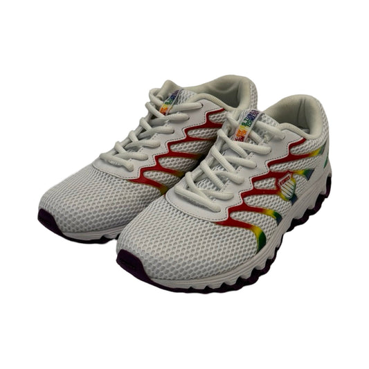 Rainbow Print Shoes Athletic K Swiss, Size 5.5