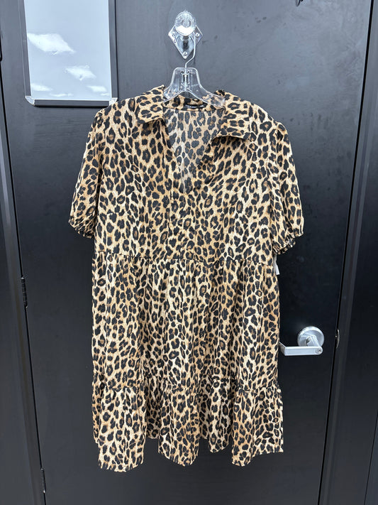 Dress Casual Short By Shein In Animal Print, Size: 1x